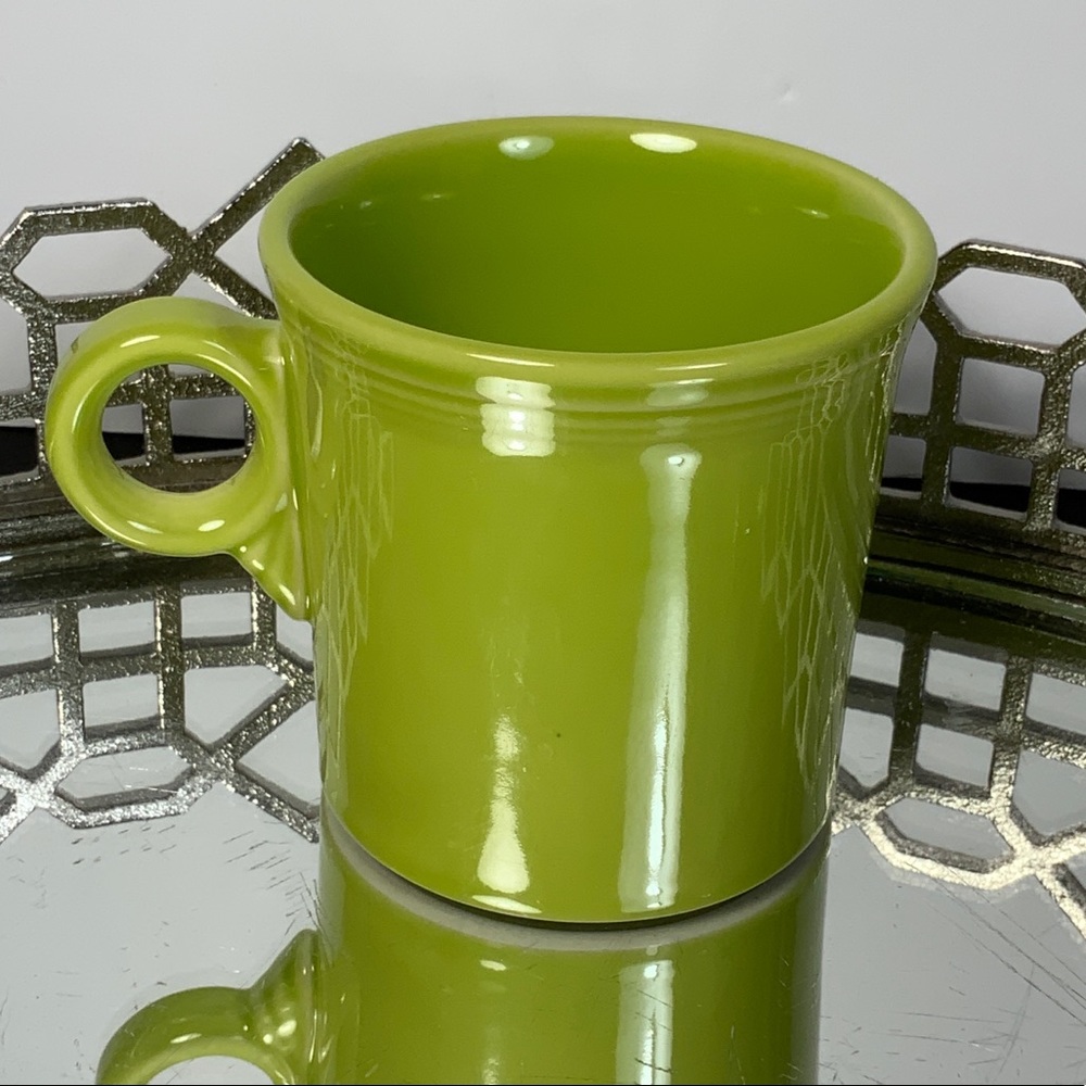Fiestaware Mug Tom & Jerry O Ring Handle Coffee Tea Cup Lemongrass Green #G3
